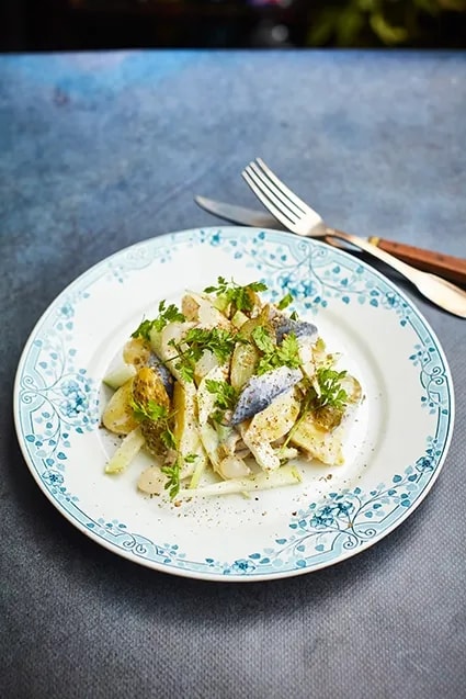 Haring salade met aardappel