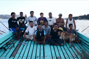 Skipjack tonijn met hengel en lijn gevangen in Indonesië.